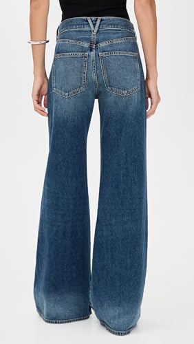 Veronica Beard Jean Women's Kasey Mid Rise Wide Leg Jeans3
