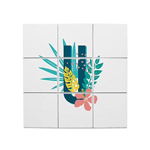 Carreaux Céramique Décoratif Lettre Prénom Urielle Cadeau de Naissance et Anniversaire
