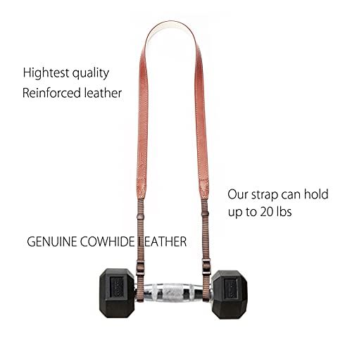 Canpis Cp008 Camera Shoulder Neck Strap Compatible With Canon Nikon Leica Fuji Sony Olympus Etc. Brown Color, Adjustable Length, Slim With Flocking Comfortable Pad #TOP2