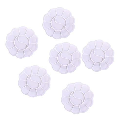 HOMSFOU Oil Painting Palette 12pcs Pigment Mixing Trays Watercolor Pigment Mixing Plates Paint Trays