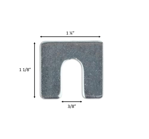 Image of 1 /8 inch Steel Shim Stock | 3 /8 inch Slot Width | Pack of 10!