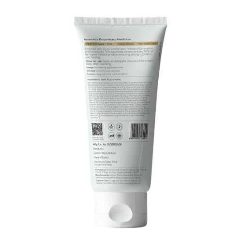 Image of Eladi Keram Cream 50g for Hydration, Even Tone & Repair with 30% Medicine Content, Infused with Cardamom | First & Only Tested Safe for Heavy Metals & Microbial Load