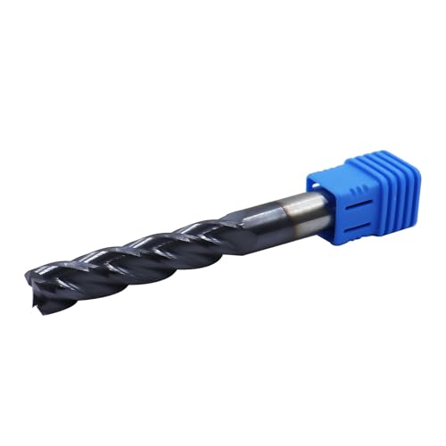 Image of 7 /16in Solid Carbide Long End Mill,4 Flutes,30 Degree Helix,AlTiN Coated Bits Tool for Medium Hardness Steel, Brass, Iron