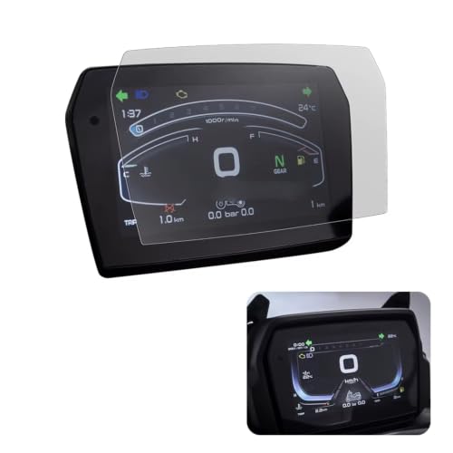 Kit protección contra arañazos Zontes M310 protector de pantalla salpicadero transparente 2