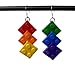 Rainbow Pride Flag STERLING SILVER French Wire Dangle Earrings Handmade LGBTQ+ Jewelry Gay Pride Month