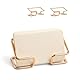 Lumifelice Visitenkartenhalter 2er Set – Roségold Visitenkartenständer mit 100 Karten Kapazität, Minimalistisches Design für Büro, Empfang & Tisch, Stilvolle Aufbewahrung & Präsentation