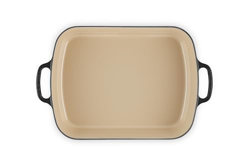Image of Le Creuset Enameled Cast Iron Rectangular Roaster, 5.25 qt., Licorice