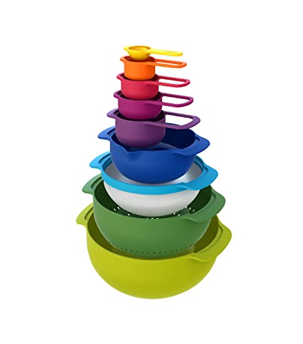 Joseph Joseph Nest 9 Plus, set compatto per la preparazione dei cibi...