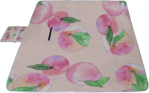 レジャーシート 桃 ピクニック 折りたたみ 撥水 アウトドア クッション マット コンパクト 花見 運動会 キャンプ 遠足 花火大会 ヨガ 座布団 厚手 大判 145x150cm 持ち運び便利