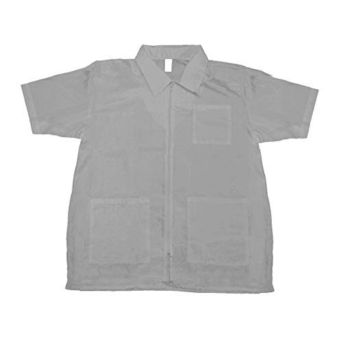 Betty Dain Nylon Barber Jacket, Gray, S