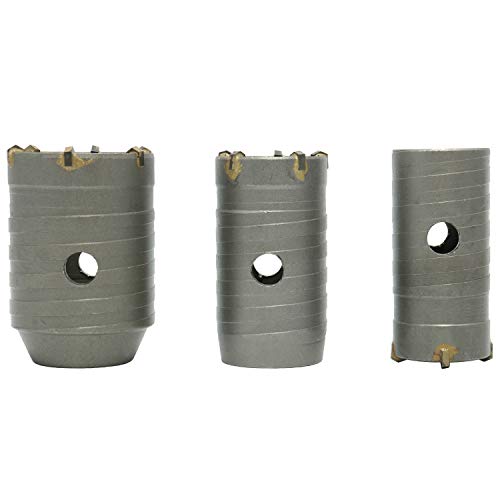 12Pcs 35Mm To 110Mm Sds Plus Shank Masonry Hole Saw Cutter Wall Drill Bit Kit, Extension Shank Drill Bit Cutting Tools With Wrench For Brick Concrete Cement Stone #TOP4