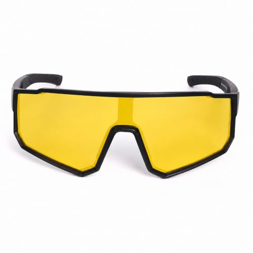 Image of Dervin One Piece Shield Sports Oversized Visor Polarized Sunglasses for Men Women, Outdoor Cricket Cycling Hiking Fishing Sunglasses