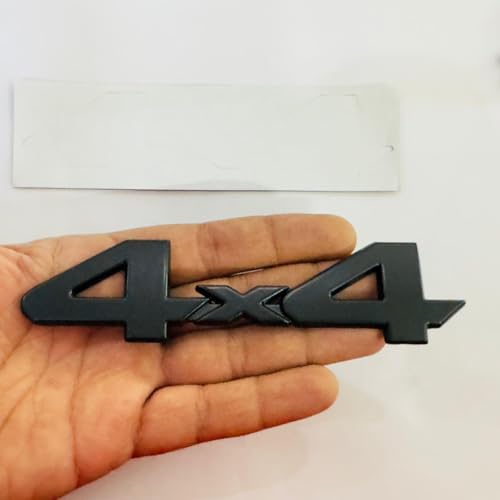 Image of Emblems for Car & Bike Metal Lo.go and Grill Me.tal Lo.go, Auto Accessories for Car Emblem 3D Badge Auto Racing Sport Sticker Grand Tourer Decal. (4x4 Black Metal Sticker)