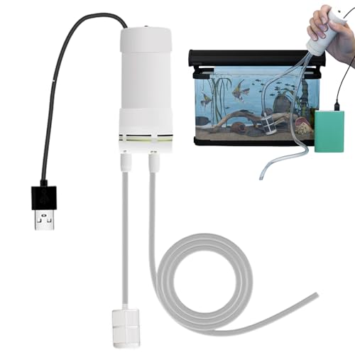 Bomba De Sifón De Agua - Sifón Eléctrico Autocebante Con Alimentación Portátil USB | Bomba De Líquido Fácil Para Drenaje Rápido | Riego Del Fregadero De La Piscina, Estanque De Acuario,