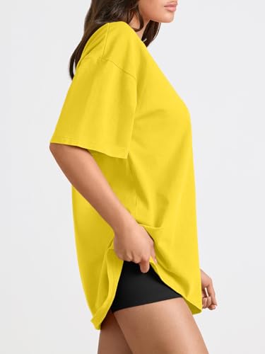 Image of Trendy Queen Womens Oversized T-Shirts Short Sleeves Workout Tops | Casual Summer Gym Tees Plus Size Fashion Clothes 2026