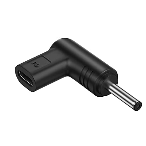Kfwfuaee Adaptador de carga USB C hembra USB a conector de alimentación de 40 mm de longitud, adecuado para portátil tipo de cámara a adaptador