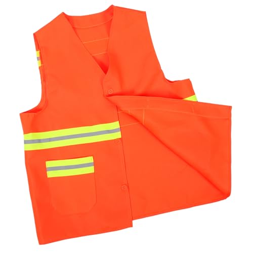 LALAFINA High Visibility Reflective Vest for Reflective Strips Worker Vest for Road Maintenance Gardening Construction and Industrial Use Lightweight and Durable