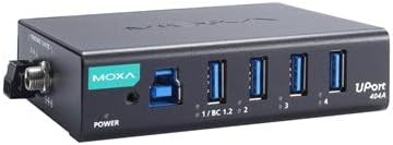 Moxa 4-Port Industrial-Grade USB 3.2 Hub, 0 to 60C Operating Temperature