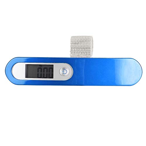 Preisvergleich Produktbild Attraktive, einzigartige elektrische Waage mit glatter Oberfläche und niedrigem Batteriestand. Gepäckwaage, stilvolle Box für Gepäcktaschenkoffer(blue)