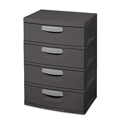 STERILITE 4 Drawer Unit Flat Gray