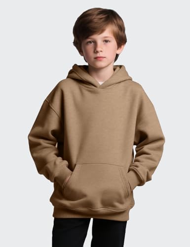 PEHMEA 2 Pack Kids Hoodies Sweatshirt, Pullover Hooded Sweatshirts Cotton Hoodie with Pockets for Boys Girls 5-14 Years4