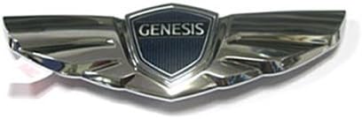 Hyundai Motors Genuine Rear Wing Trunk Lid Tail Gate Emblem 16cm(6.3") 1-pc For 2008 2009 2010 2011 2012 2013 Hyundai Genesis Sedan