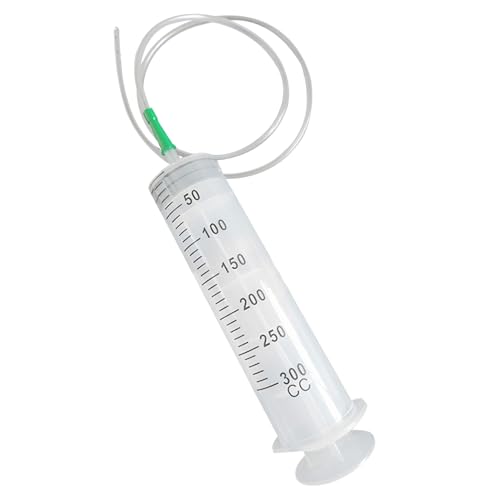 Consejos para Comprar Jeringas de cocina los más recomendados. 44 1 piezas 300ml jeringa de plástico que mide la jeringa de succión de aceite con jeringa de aceite multifunción de tubo para succión de aceite de fluido, medición de...