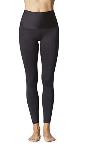 TLC Sport Leggings adelgazantes para mujer, supercontrol de abdomen, para gimnasio, yoga, fitness, color negro, Negro, XL