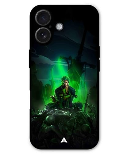 Image of Premium Anime 1 Case for iPhone 16 (Glossy Finish) Soft-Touch Metal TPU Back Cover, Shockproof, Designer, Aesthetic Mobile Phone Case