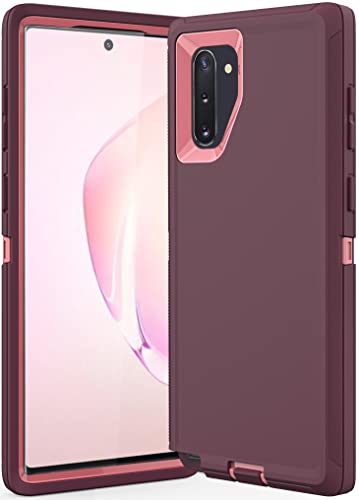 Guirble for Samsung Galaxy Note 10 Plus Case,Dropproof Shockproof Galaxy Note 10 Plus Case,Rugged Heavy Duty for Samsung Note 10 Plus Case,Note 10 Plus Case 6.8 Inch(Purple/Pink)