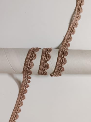 Image of Swag White Cotton Trim Laces and Borders Material for Saree Border, Suit, Kurta, Dupatta, Blouse, Gown, Lehenga & Neckline (Beige, 9 Meter)