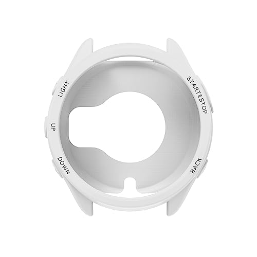 TenCloud 3 Pack Watch Cases Cover Intended for Garmin Forerunner 965 Silicone Protective Case Shell Smartwatch Accessories (Black+White+Yellow)