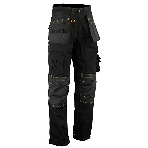 WrightFits Men's Holster Work Trousers - Black - Cargo Trousers -...