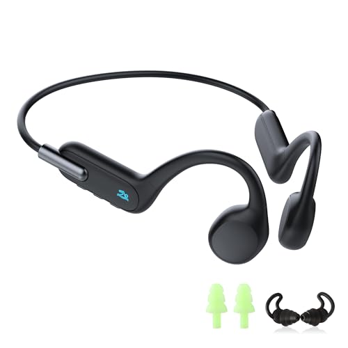 HIFI WALKER Auriculares Conducción Ósea para Natación – IPX8 Sumergibles, Open-Ear Bluetooth 5.3 con MP3 32GB, para Natación, Running y Ciclismo
