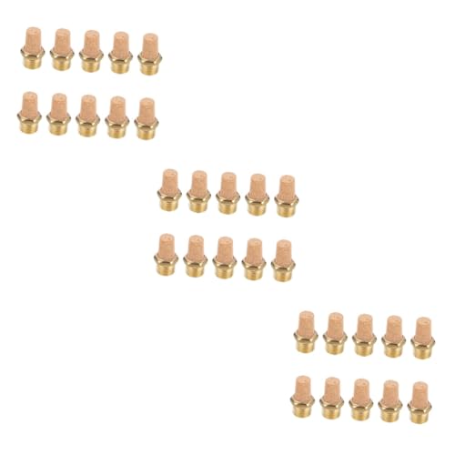 NAMOARLY 30 Pcs Muffler Wall Mount Automatic Condensation Pump Npt Male Golden Brass