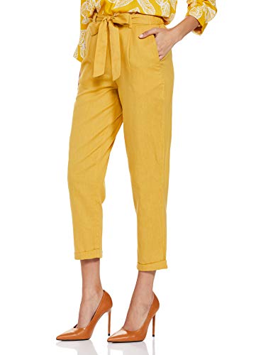 Image of Max Women's Cropped Regular Fit Pants with Sash Tie-Up