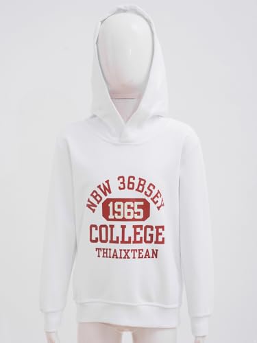 Kids Girls Boys Casual Sweatshirt Hooded Long Sleeve Letter Print Pullover Top Athletic Hoodies Sports Shirts3