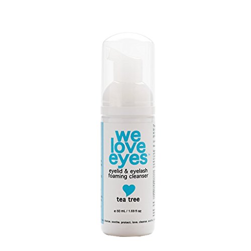 We Love Eyes- Vegan Tea Tree Eyelid Eyelash Foaming Cleanser- Blepharitis, Demodex, Dry
