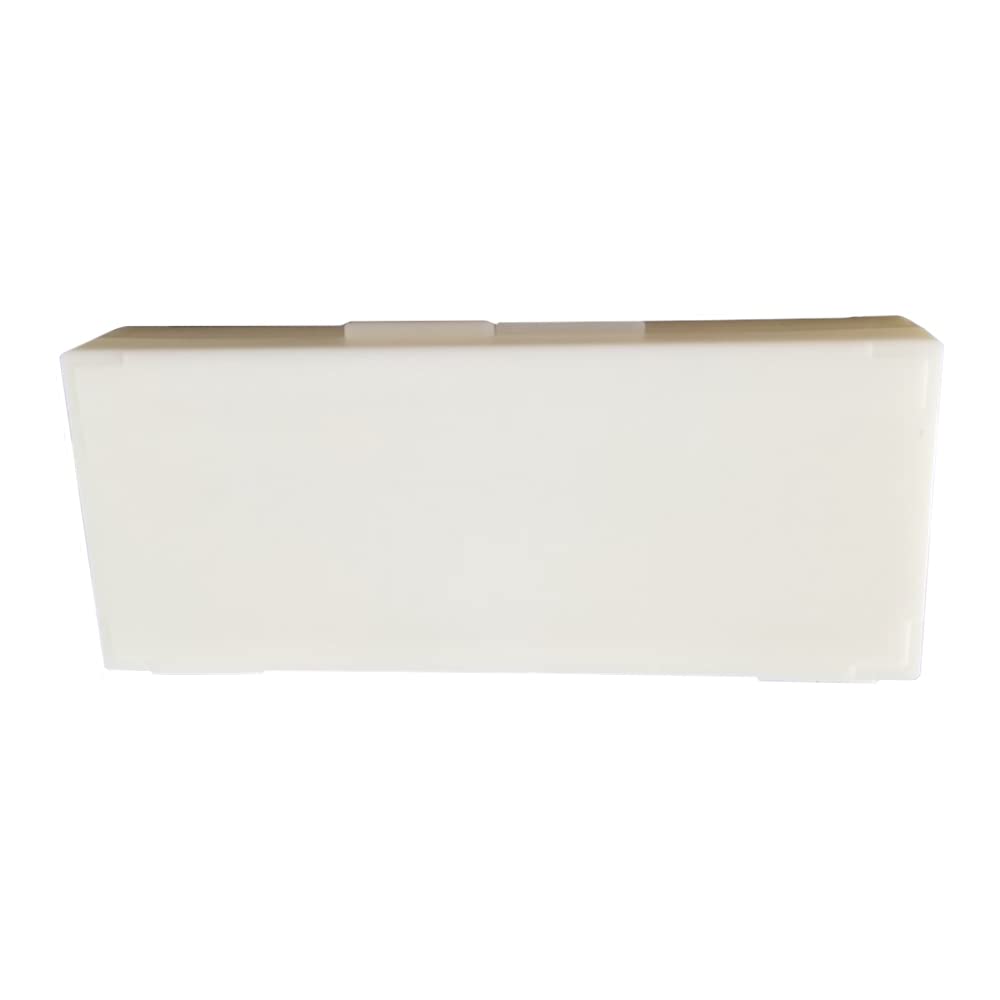 TopHomer ABS Plastic Microscope Slide Box Microscope Slides Specimens Protect Case Double-Row Slide Box(50 Grids)