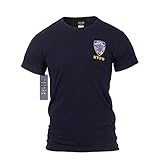 Rothco Officially Licensed NYPD Emblem T-shirt (US, Alpha, Large, Regular, Regular, Navy Blue)