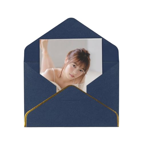 メッセージカード 西野七瀬 グリーティングカード 人気 シンプル 挨拶状 年賀状 感謝カード 金箔押し 封筒付き 多機能 レター用品 友達 家族 記念日 新年 お正月 お誕生日 贈り物 おしゃれ プレゼント