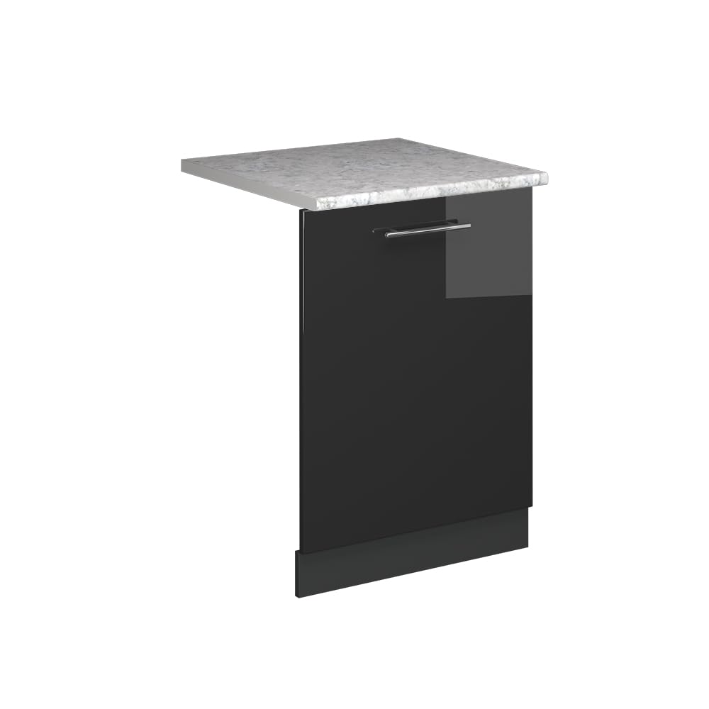 Vicco Panel przedni zmywarki "Fame-Line", Antracyt wysoki połysk, 60 cm | BP Marmur, à combiner avec d'autres modules de la série Fame-Line