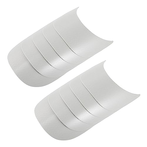 CALLARON 10pcs Peaked Cap Visor Cap Insert Visor for Sun Hat Caps Visor Sports Hat Visor Caps for Women Cap Shaper Insert Visors Tennis Hat Visor Hat Man Hat to Weave Baseball Women's White