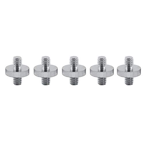 image for Mugast 5Pcs 1/4 Inch to 3/8 Inch Converter Threaded Screws Adapter Mou