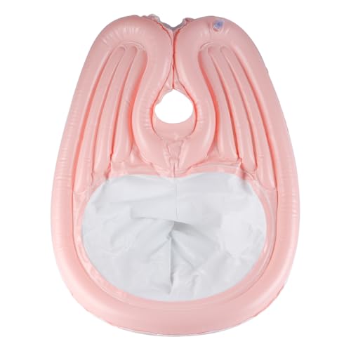 Enwye Tragbares aufblasbares Haarwaschbecken, mobiles Shampoo-Waschbecken für ältere Menschen, Behinderte, Schwangere, faltbares PVC-Abflusssystem