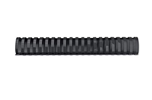 GBC 4028184 - Canutillo plástico DIN A4 21 anillas 32 mm ovalados (caja 50) color negro