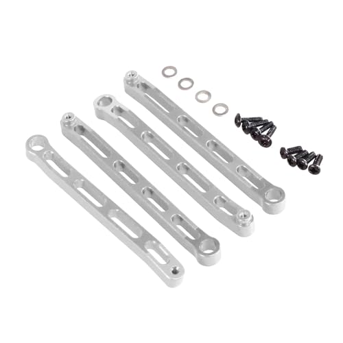 For MN 1/12 For MN168 MN128 LC79 MN78 MN82 RC カー メタル シャーシ 固定ロッド デコレーション アップグレード フレーム 固定 リンケージ RC カー パーツ RCカー専用アクセサリー(Silver)