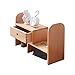 Półka na Książki Pulpit Desktop Solid Drewno Rack Chochilny mały regał z szufladami PŁYTA CD Półka stojakowa Mała regała 13.38 cali wysoka Bookcases