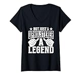 Photo Gallery donna funny profession quote upholsterer maglietta con collo a v Photo Gallery donna funny profession quote upholsterer maglietta con collo a v