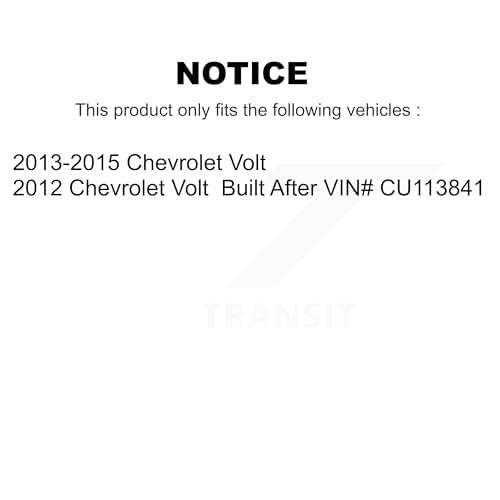 Transit Auto Front Complete Shock Assembly And TOR Link Kit Replacement For Chevrolet Volt - Left Right Side (Driver Passenger) KSS-100667 by Transit Auto - Image 2